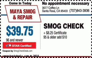 Maya Smog and Repair coupon