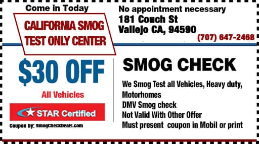 Smog Coupon California